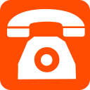 phone icon orange