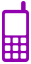 mobile icon purple
