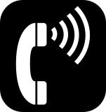 volume control phone icon dark