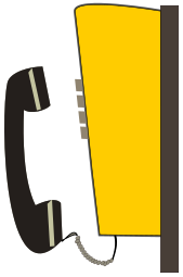 public telephone yellow