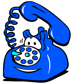 phone ringing happy blue