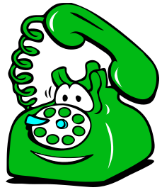 phone ringing happy green