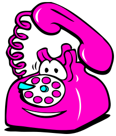 phone ringing happy pink