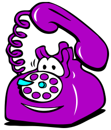 phone ringing happy purple