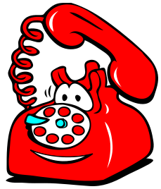 phone ringing happy red