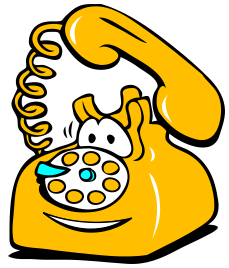 phone ringing happy yellow