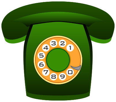 telephone old dial green
