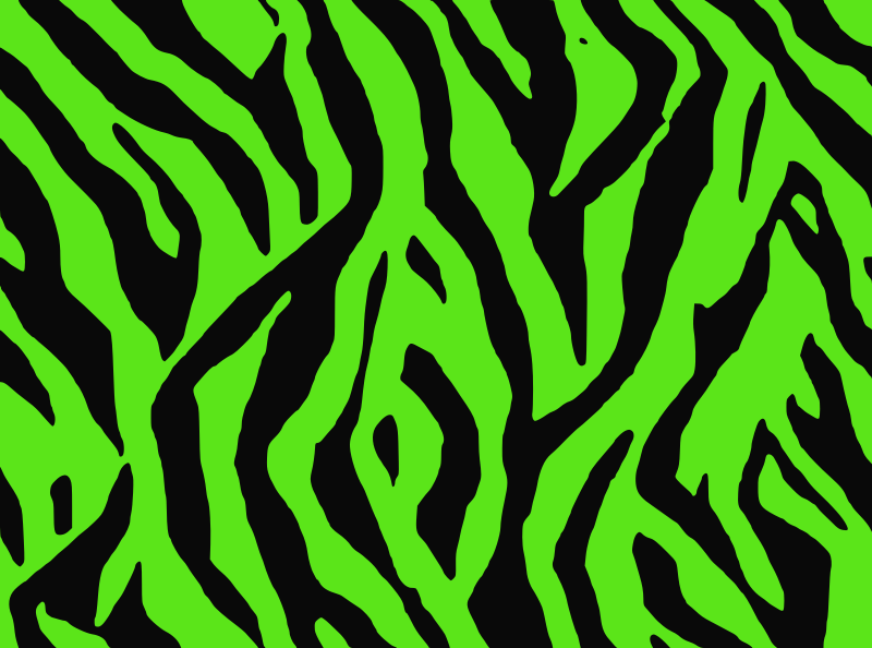 animal stripes green