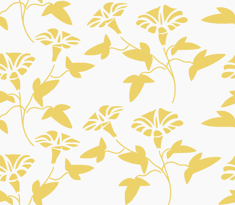 floral seamless pattern golden