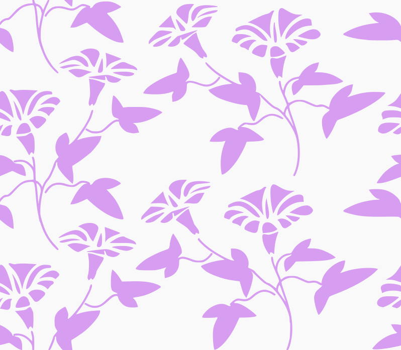 floral seamless pattern purple