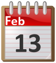 calendar February 13