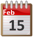 calendar February 15