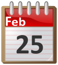 calendar February 25