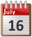 calendar July 16