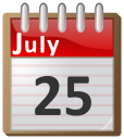 calendar July 25