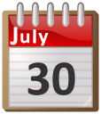 calendar July 30