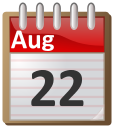 calendar August 22