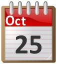 calendar October 25