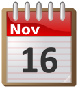 calendar November 16
