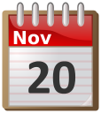 calendar November 20