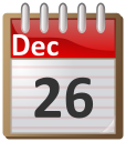 calendar December 26