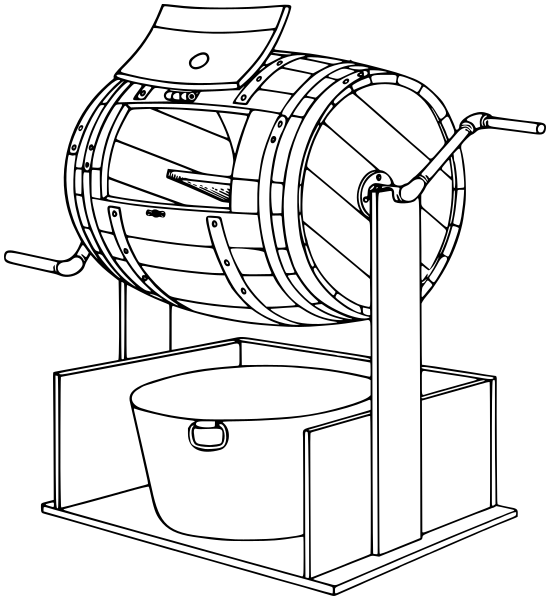 Rotary-drum-mixer