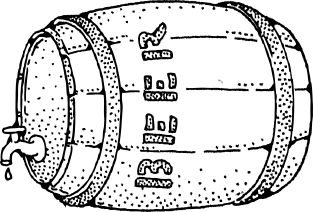 beer barrel lineart