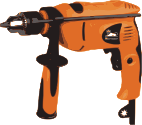 Drill hand power orange
