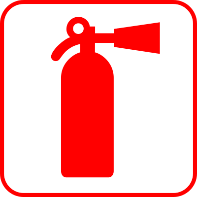 fire extinguisher icon red