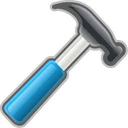 hammer icon blue