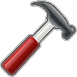 hammer icon red