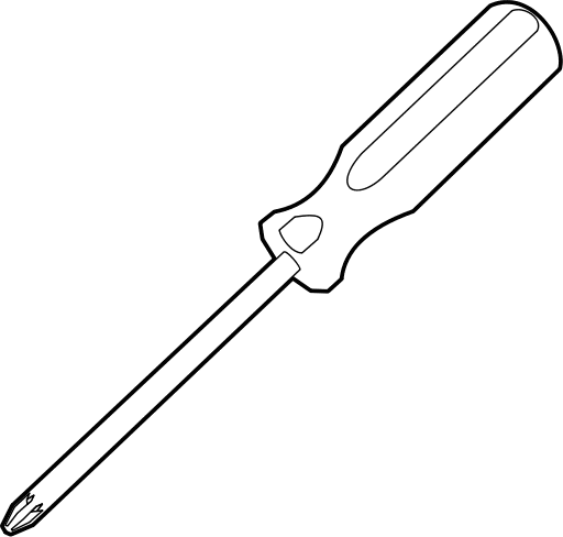 philips head screwdriver outline