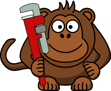 monkey wrench cartoon