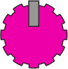 adjustment knob pink