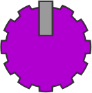 adjustment knob purple