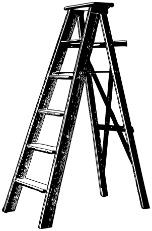 ladder old wooden