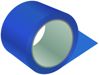 tape thick blue