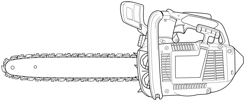 chainsaw lineart