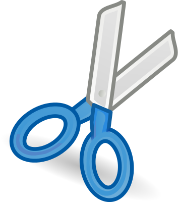 scissors clip art blue