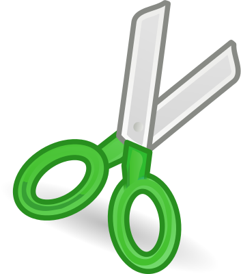 scissors clip art green