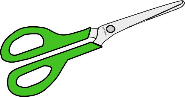 scissors closed green