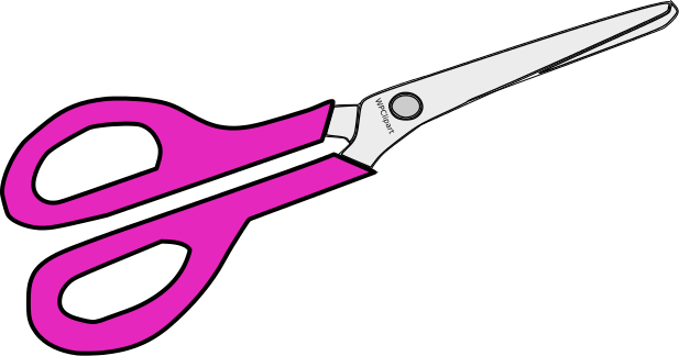 scissors closed pink