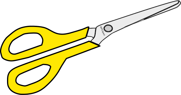 scissors closed yellow