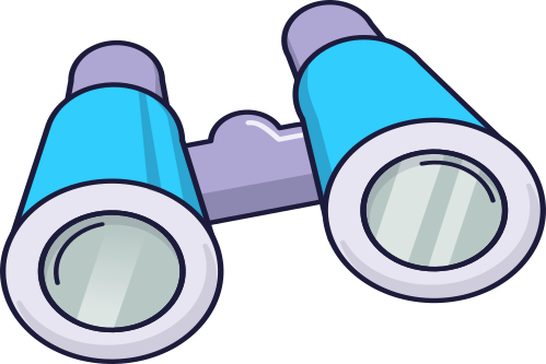 binoculars blue