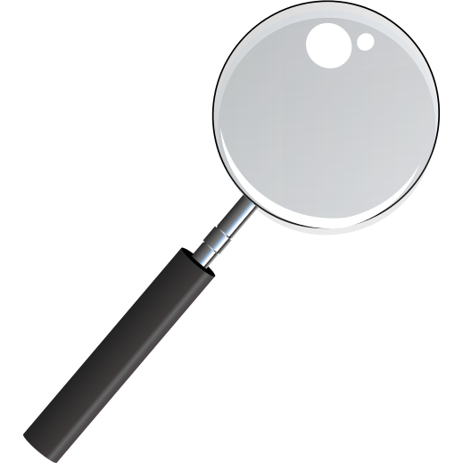 magnifying glass plastic handle