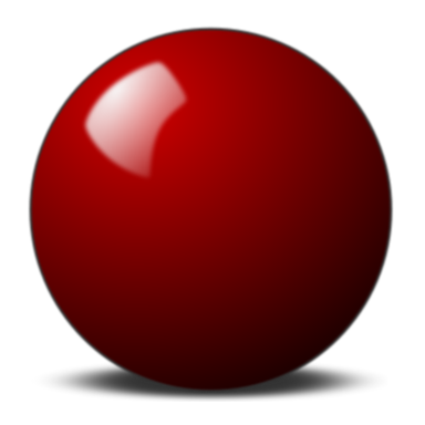 red snooker ball