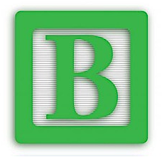 B letter block