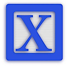 X letter block