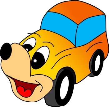 car-toy dog