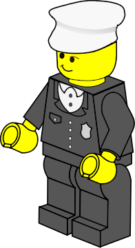 block figure policeman